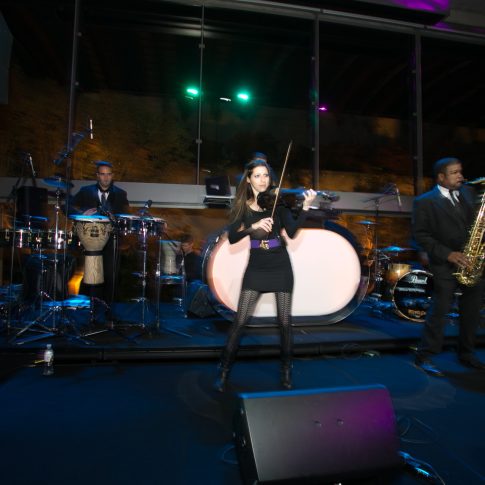 Live band performing at a luxury private event featuring professional musicians, custom staging, and elegant entertainment production by Gianna & Company.