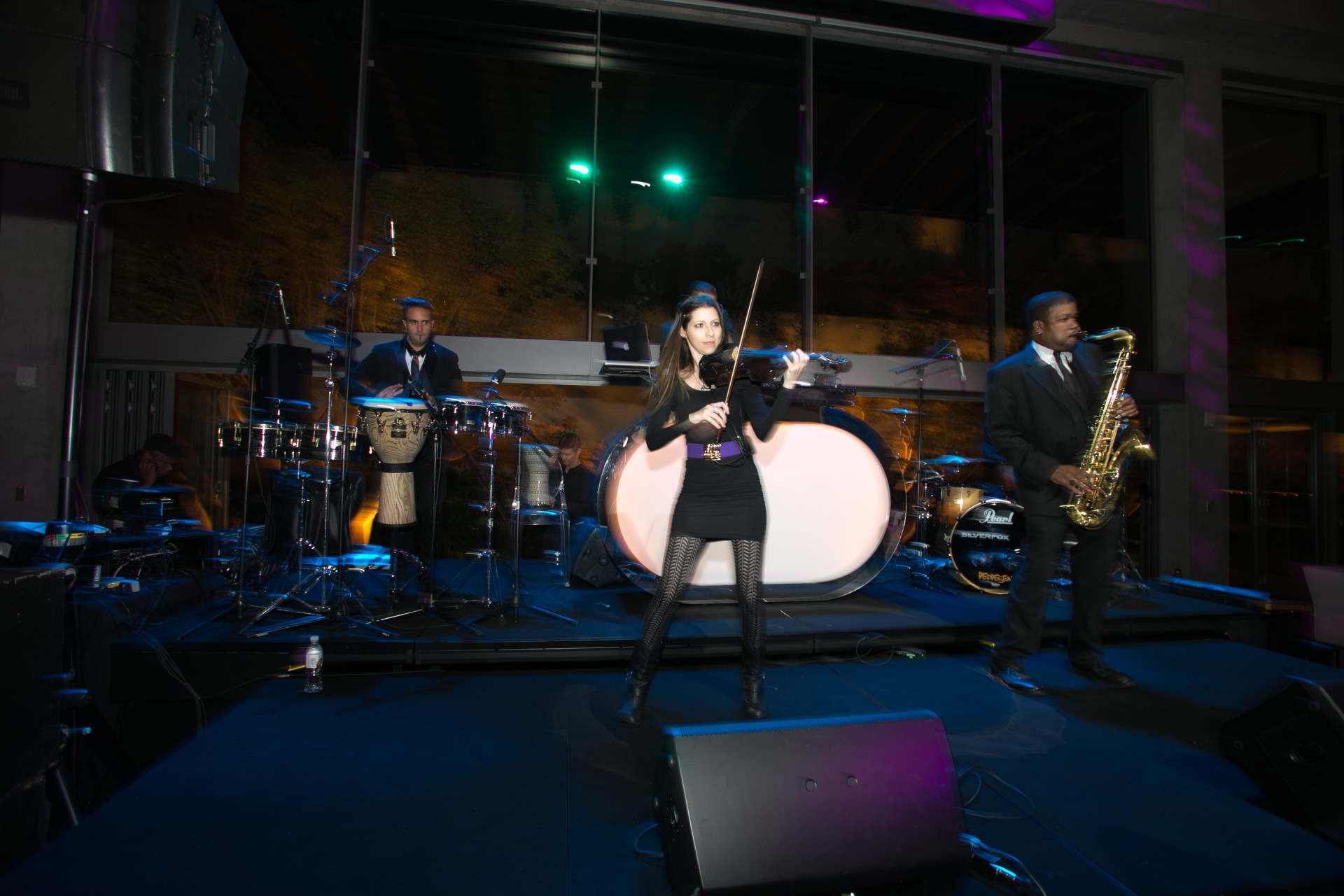 Live band performing at a luxury private event featuring professional musicians, custom staging, and elegant entertainment production by Gianna & Company.